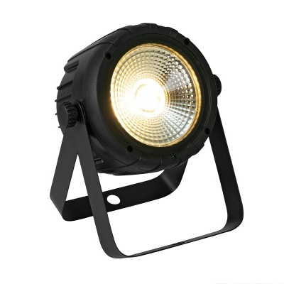 Projetor de luz LED preto com suporte