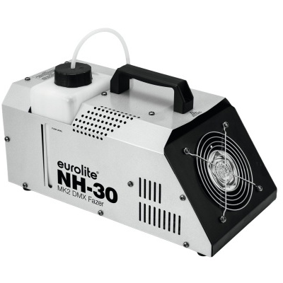 Máquina de efeitos especiais Eurolite NH-30 MK2 DMX Fazor prata e preto