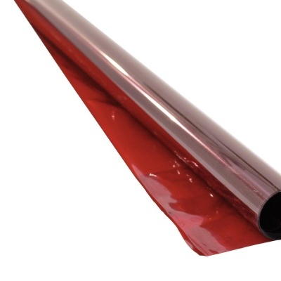 Rolo de papel autocolante vermelho brilhante