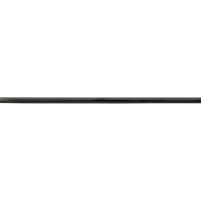 Varão para cortina preto com ponteiras metálicas prateadas