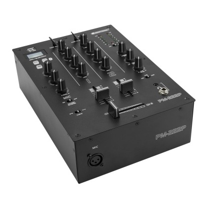 Mesa de mistura de DJ PH PM-5000 preta com botões e sliders