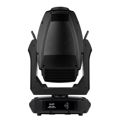 Cabeça móvel de luz profissional preta com visor digital
