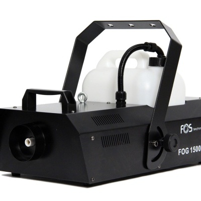 Máquina de fumo preta FOG TECHNOLOGIES FOG 1500 DMX com depósito transparente