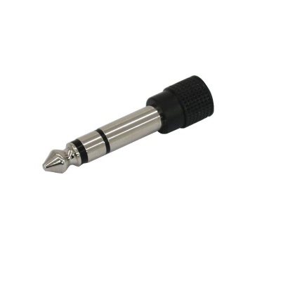 Adaptador de áudio metálico com ponta de 6,35 mm