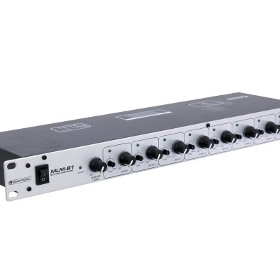Misturador estéreo profissional MLM-8-1 com vários botões de controle