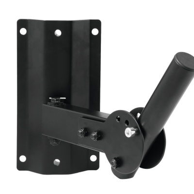 Suporte de parede metálico preto para altifalante