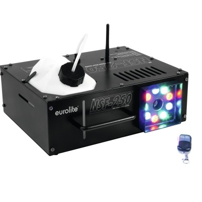 Máquina de efeitos Eurolite NSF-250 com iluminação LED multicolorida e comando remoto