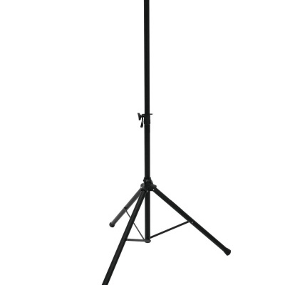 Suporte tripé preto ajustável com pernas dobráveis