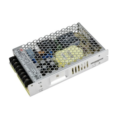 Fonte de alimentação eletrónica metálica com protecção perfurada