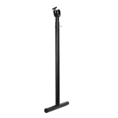 Suporte vertical metálico preto com base em T
