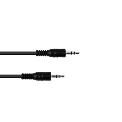 Cabo auxiliar preto com conectores jack 3,5 mm