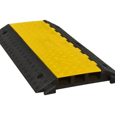 Duto passageiro de cabos plástico com tampa amarela e base preta