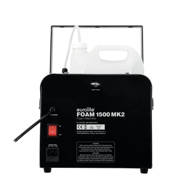 Máquina de espuma Eurolite FOAM 1500 MK2 preta com depósito translúcido