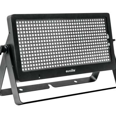 Refletor retangular preto perforado da eurolite com base metálica