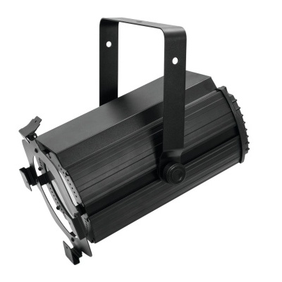 Refletor de palco preto com suporte ajustável