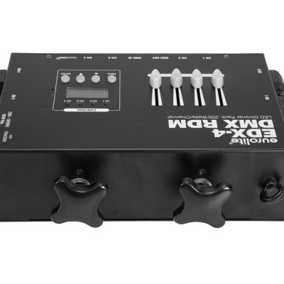 Interface musical ESI midiman DMX-4 preto com controles brancos