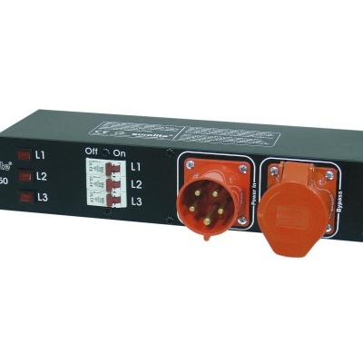 Dispositivo elétrico Eurolite SB-1050 com conectores vermelhos e laranja