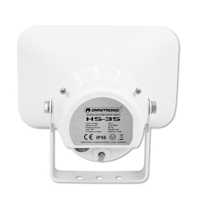 Altifalante branco Omnitronic HS-35 com etiqueta cinza