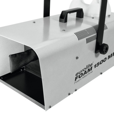 Máquina de espuma metálica cinza eurolite FOAM 1500 MK2 com alça preta