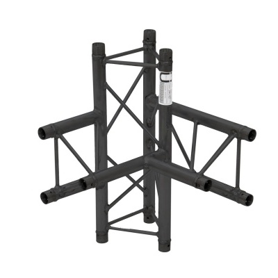 Estrutura metálica preta em fundo branco