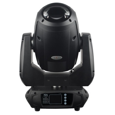 Projetor de luz profissional móvel preto com visor digital