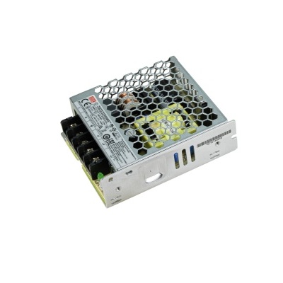 Fonte de alimentação eletrónica metálica com grelha hexagonal