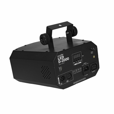 Dispositivo eletrônico preto LED D-2000 com visor e conectores