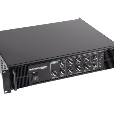 Amplificador profissional preto MESA BOOGIE com botões cromados e LEDs