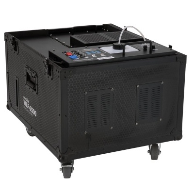 Equipamento electrónico preto com texturas e rodas