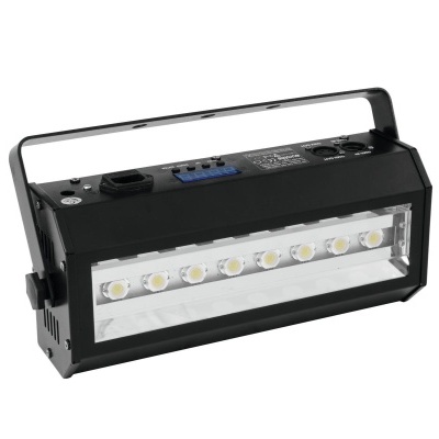 flash de luz LED preto com oito LEDs e alça ajustável