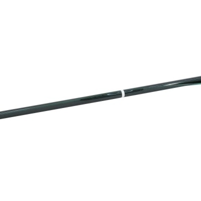 Varão de cortina metálico extensível preto com anel branco