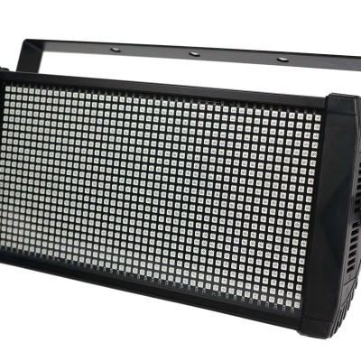 Luz estroboscópica preta com LEDs brancos e suporte metálico