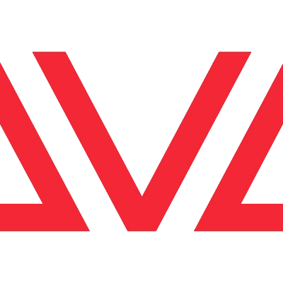 Logótipo da marca AVA em vermelho