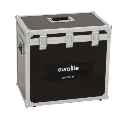 Maleta preta de transporte Eurolite com estrutura metálica e texto LED TMH-41