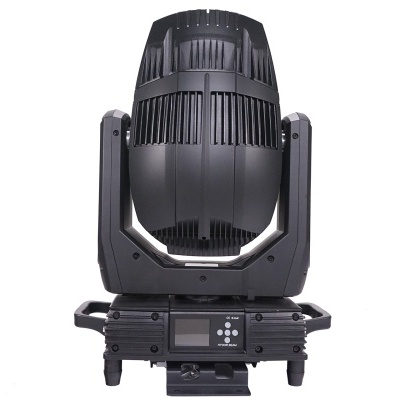 Luz de palco profissional preta com visor digital e botões