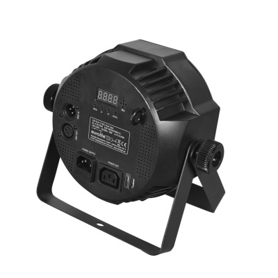 Luz de palco LED preta com visor digital e estrutura metálica