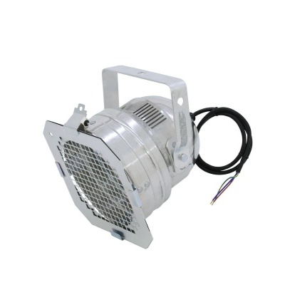 Projetor de luz metálico com grade e cabo elétrico