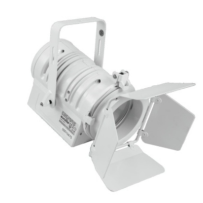 Refletor profissional branco com aletas reguláveis para controlo de luz