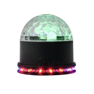 Luz negra com base preta e cobertura facetada colorida