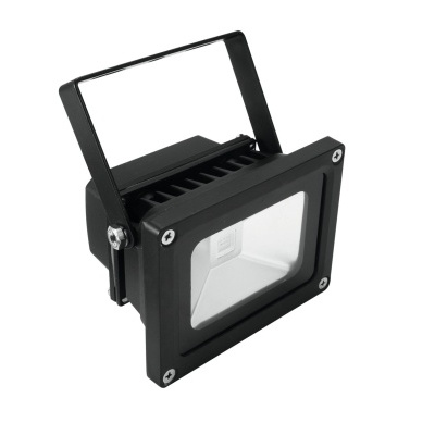 Projetor LED preto retangular com suporte ajustável