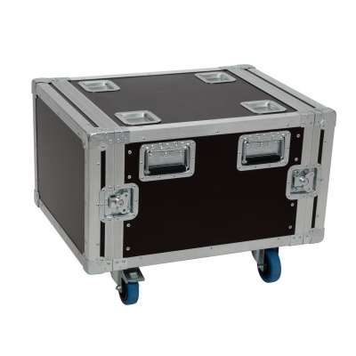 mala preta de transporte com rodas e bordas metálicas