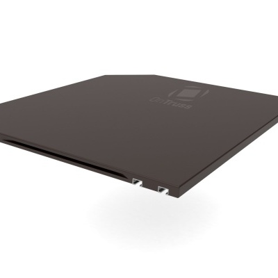 Painel de revestimento marrom com textura lisa