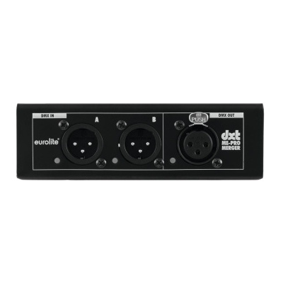 Interface de áudio Eurolite DXT DMX PRO Air/PRO com conectores XLR pretos