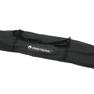 Bolsa preta de transporte com o logótipo Omnitronic