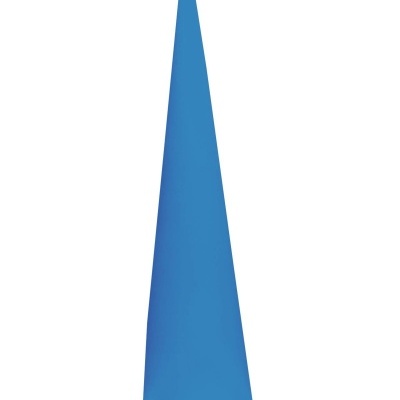 Cone azul cónico com base circular