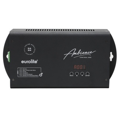 Controlador Ambience Eurolite preto com visor digital e botões de controle