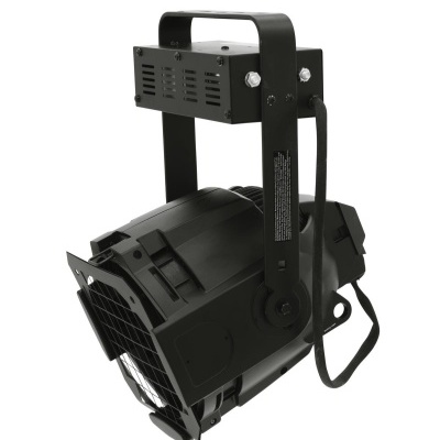 Refletor profissional preto de iluminação de palco com suporte