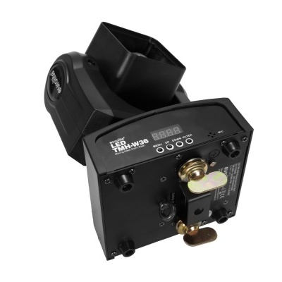 Flash para fotografia LED NORMAN 360 preto com visor digital e suporte metálico