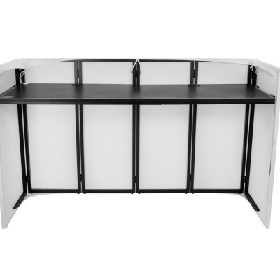 Balcão dobrável portátil preto e branco para bar