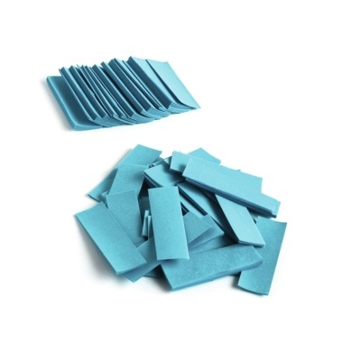 Etiquetas adesivas azuis retangulares com relevo sobre fundo branco